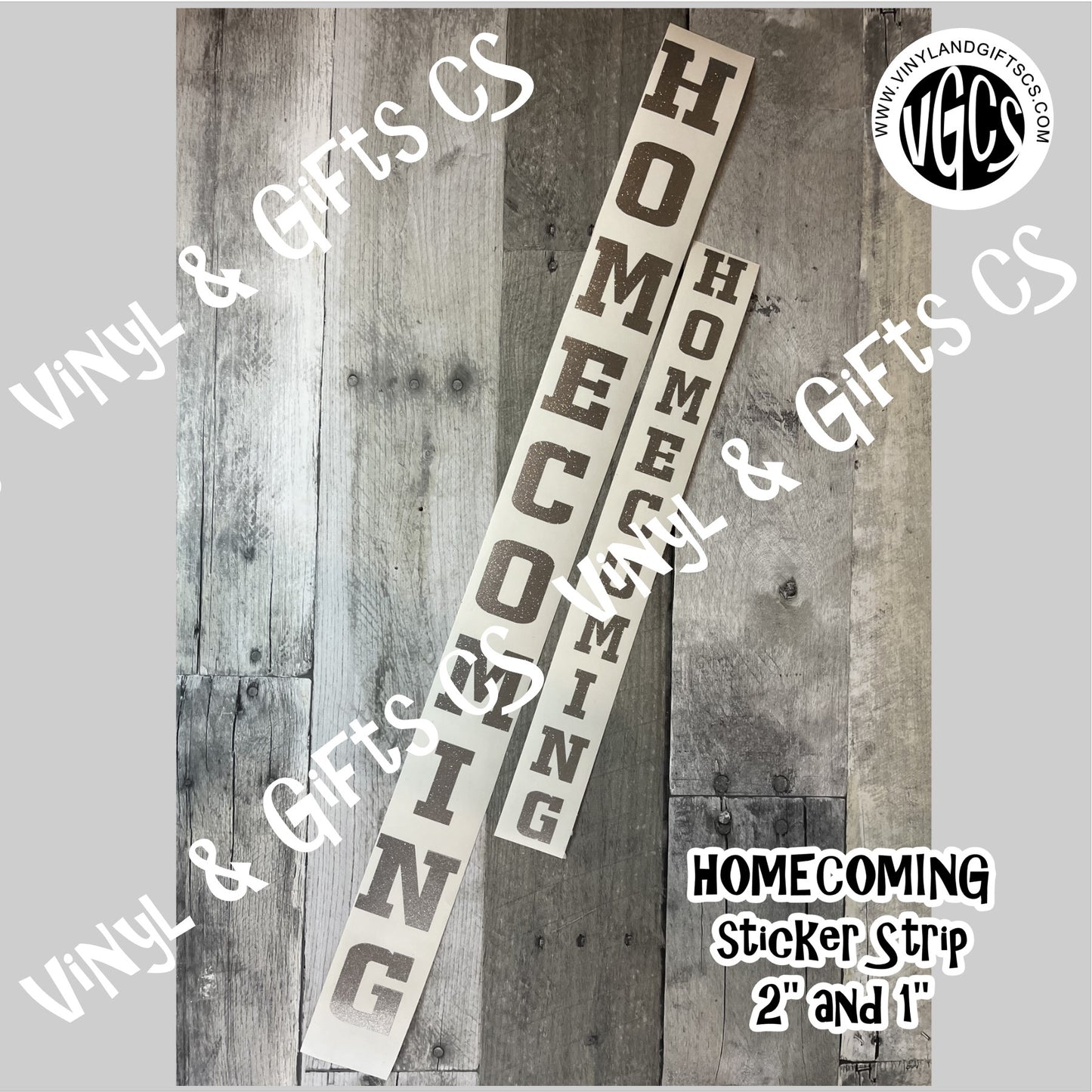 Homecoming - Stickers LETTERS Varsity Style 1" tall