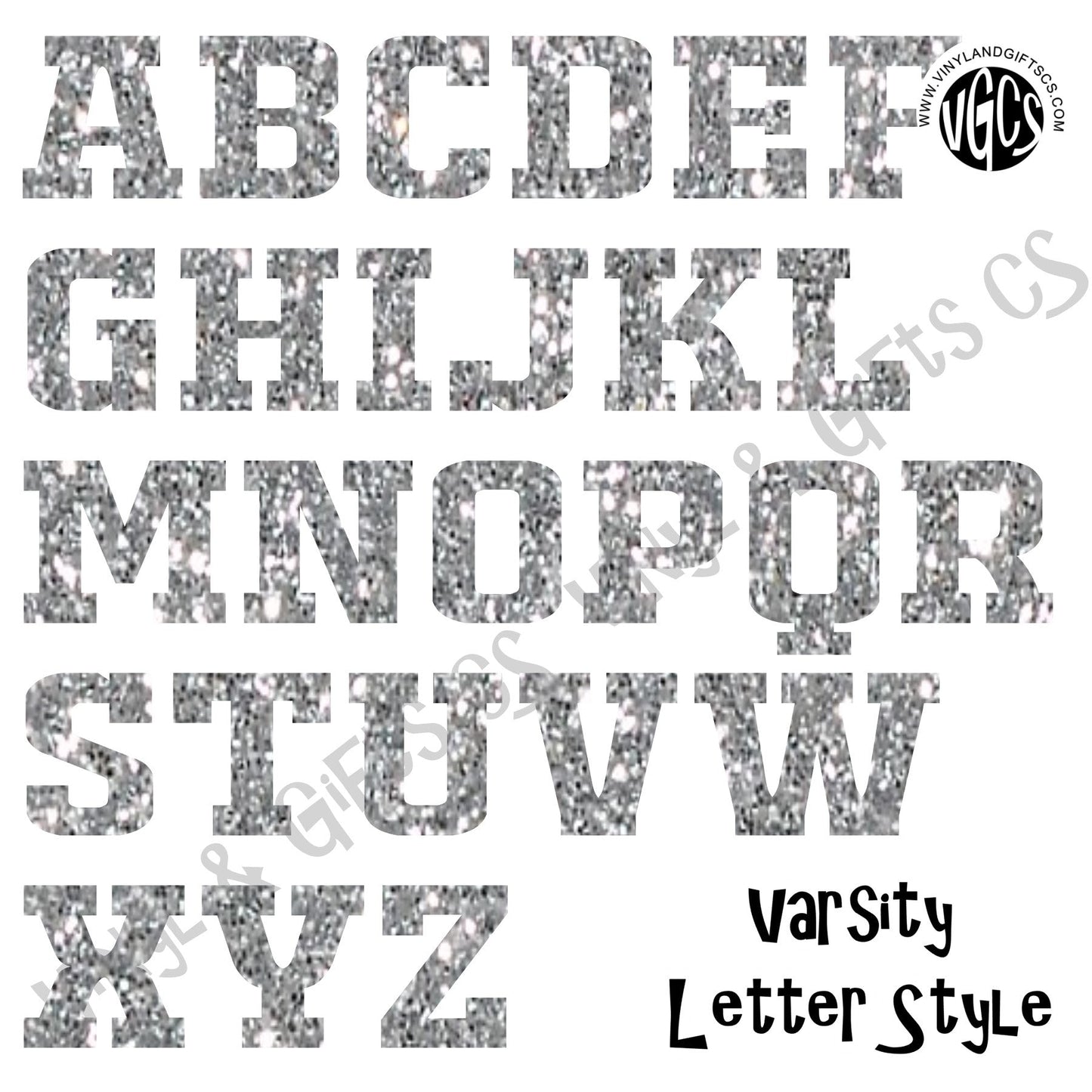 Homecoming - Stickers LETTERS Varsity Style 1" tall