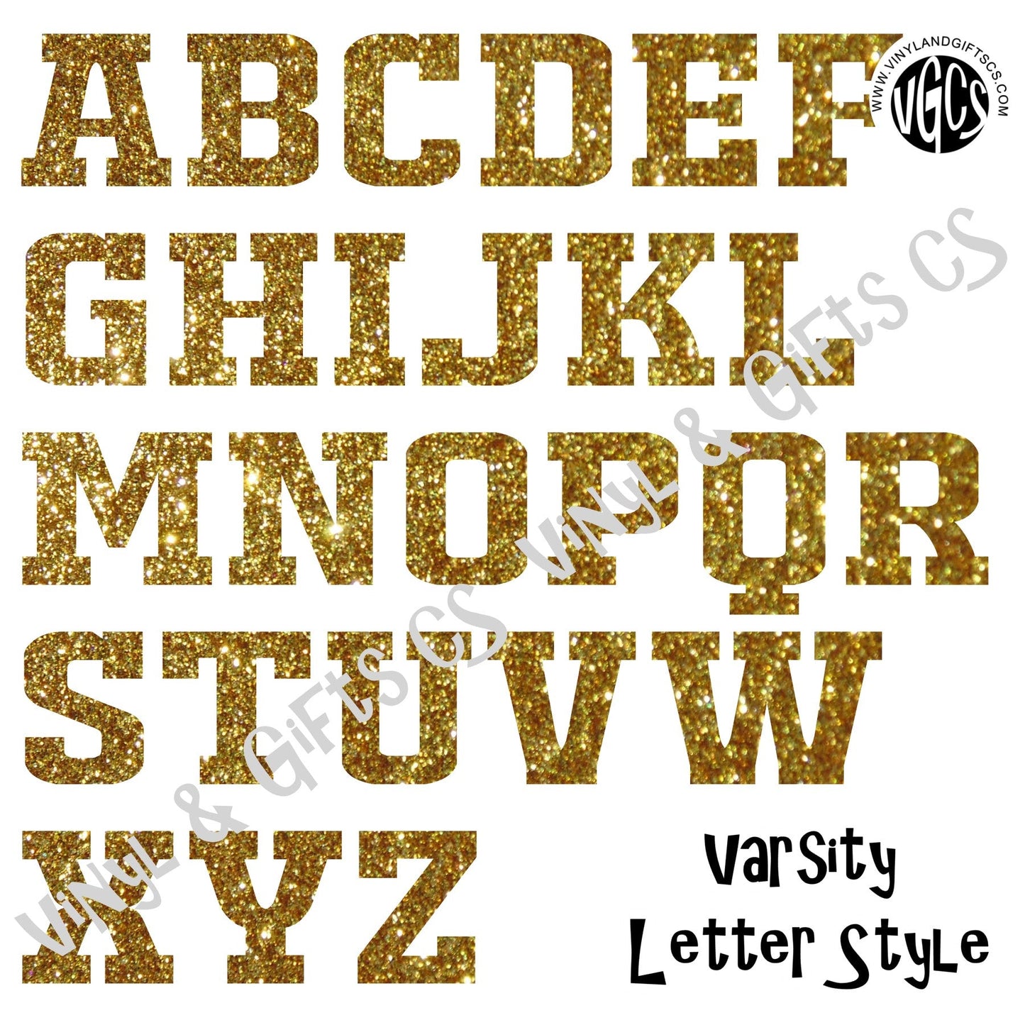 Homecoming - Stickers LETTERS Varsity Style 1" tall